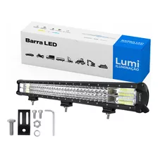 Barra Led 396w 71cm Safetycar Branca Farol Luz Rfe:2255 Lumi