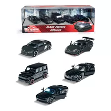 Autos De Colección Majorette Black Edition Luxury 5 Pack