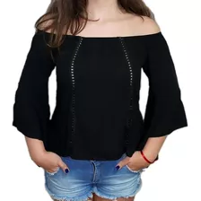 Blusa Ciganinha Feminina Manga 3/4 Tamanho G1