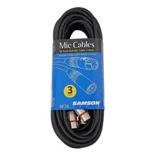 Pack X 3 Cables Canon Canon Samson 6 Metros Para Microfono
