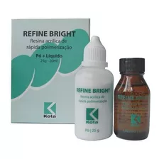 Resina Acrílica Refine Bright Kit Com Pó E Líquida - Kota