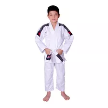 Kimono Infantil Branco Jiu Jitsu Judo + Faixa Grátis 