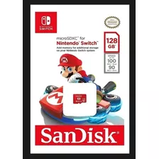 Cartão De Memória Sandisk Nintendo 128gb