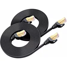 Cable Ethernet Cat 8 De 15 Pies, Paquete De 2, Cable De Cone