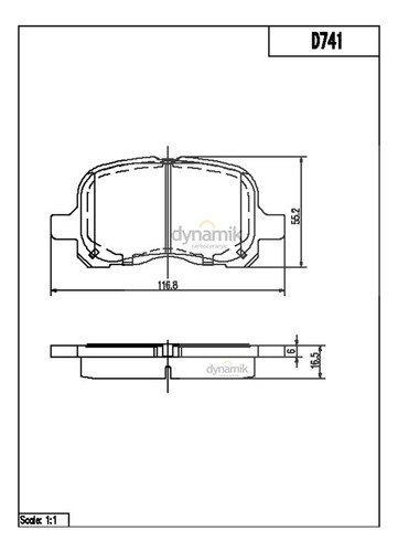 Balatas Semimetalicas Delanteras Prizm L4 1.8l 98 Al 02 Foto 2