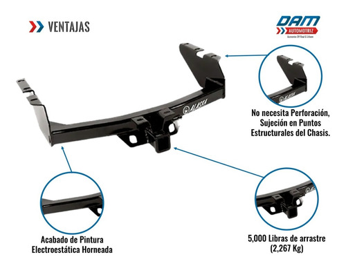 Tiron Jalon Remolque Toyota Tacoma 2005-2015 Alaska Foto 3