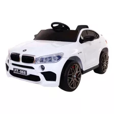 Carrinho Elétrico Infantil Com Controle Remoto - Bmw X6 Cor Branco Voltagem Do Carregador 110v/220v