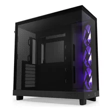 Gabinete Nzxt H6 Flow Rgb Negro Cc-h61fb-r1 3 Fan Rgb Atx