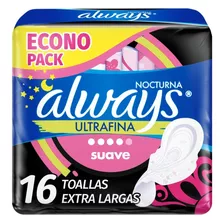 Toallas Higiénicas Always Ultrafina Nocturna Largas 16u