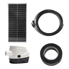 Kit Bomba Sumergible Solar Con Sensor De Agua Eleva H/3mts