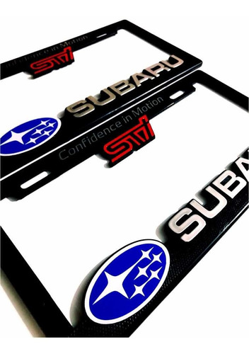 Par (2) Portaplacas Subaru Foto 3