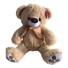Urso De Pelúcia Sentado Com Laço 35 Cms Sunn Toys