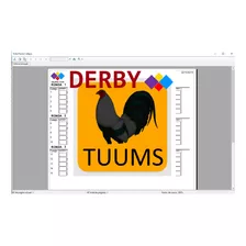 Software Derby Tuums, Programa Cotejador De Peleas De Gallos