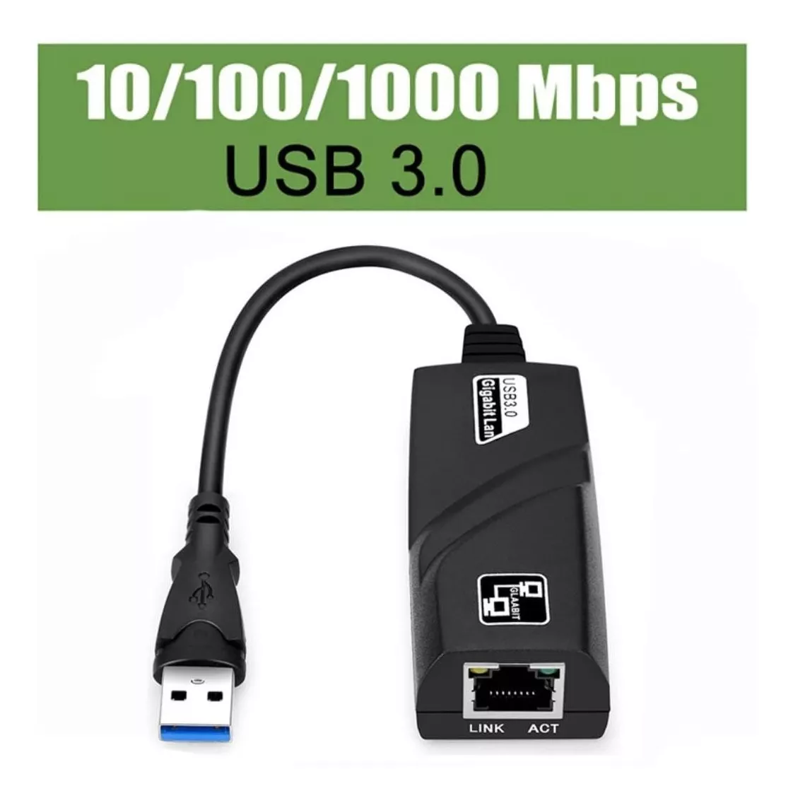 Adaptador Ethernet Usb 3.0 Gigabit 10/100/1000 Pc Notebook