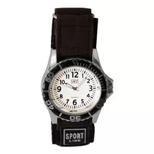 Reloj De Hombre Status Militar Malla De Tela M943g