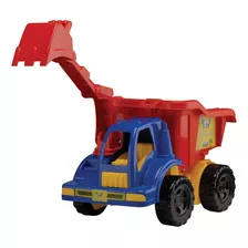 Brinquedo Caminhão Truck Praia Caçamba Com 11 Peças