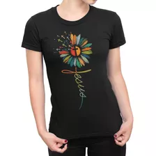 Polera Cristiana Jesus Flor