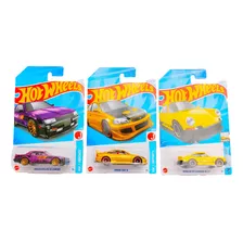 Hot Wheels Paquete De 3 Carritos Nissan Honda Y Porsche