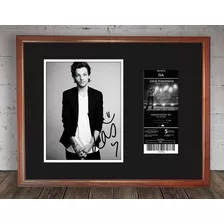 Louis Tomlinson Foto Firmada Y Entrada En Cuadro Para Colgar