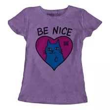 Be Nice Cat Gatito Blusa Dama Rott Wear 