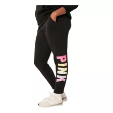 Pantalón Jogging Negro Logo Degrade Pink Victoria's Secret