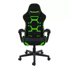 Cadeira Gamer Pelegrin Reclinável Pel-3018 Preta E Verde