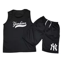 Conjunto Deportivo Short Camiseta Hombre Yankees