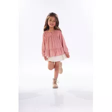 Conjunto Kiki Xodó Bata Short Saia Luxo Inverno 2450029