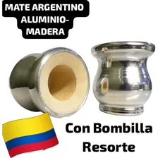 Oferta!mate Argentino Aluminio Y Madera - Kg a $693