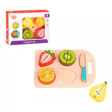 Juego Cortando Frutas En Madera Tooky Toy