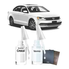 Tinta Tira Risco Vw Jetta Highline 2016 Branco Cristal