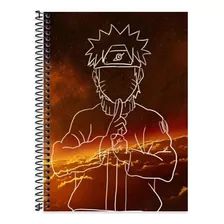 Caderno 1 Matéria Espiral 96 Naruto Capa Dura