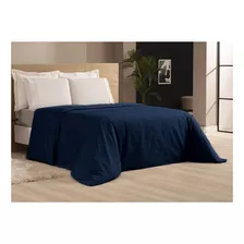 Capa De Edredom King Duvet Zíper 2,50 X 2,70 400 Fios Luxo Cor Azul-petróleo