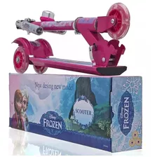 Patinete Frozen 3 - Infantil Menina -rodas Gel E Freio