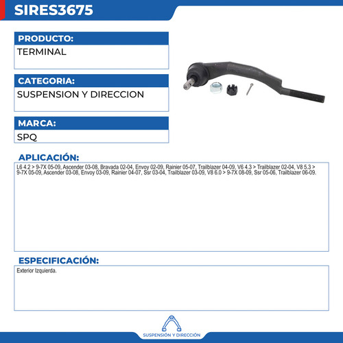 Terminal Exterior Isuzu Ascender 2003-2008 Foto 3