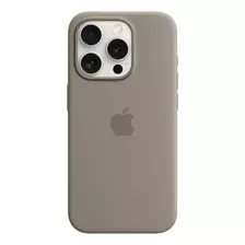 Carcasa Apple Silicone Case iPhone 15 Pro Arcilla Con Diseño Silicona Por 1 Unidad