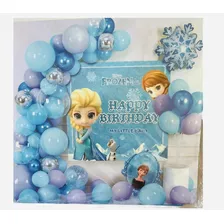 Decoración De Frozen Para Cumpleaños Pack De 49 Piezas