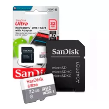 Cartão De Memória Micro Sd Sandisk Classe 10 Ultra 32gb Nf