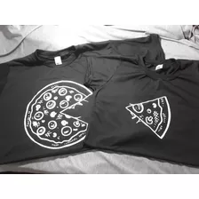  Conjunto Camisas Namorados Casal Fatia Pedaço Pizza