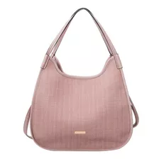 Bolsa Feminina Bag Sacola Rose Mescla Com Alça Fuseco