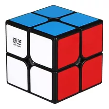 Cubo Rubik 2x2 Qiyi Qidi W Base Negra/blanca + Estuche Color De La Estructura Base Negra