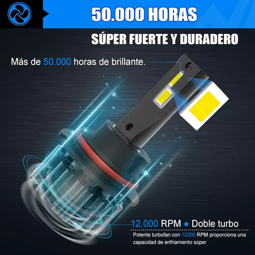 Faros Kit De Delanteros Led 9007 Para Ford Luz Alta Y Baja Foto 5