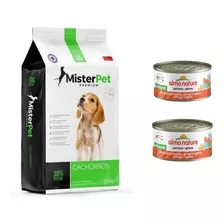 Ración Mister Pet Perro Cachorro 15 Kilos+ 2 Paté Almo Natur