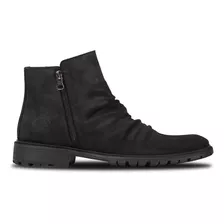 Bota Masculina Troy Dlave Couro Black Shelter