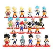 Kit 21 Action Figure Dragon Ball Z Super Goku Vegeta Cell