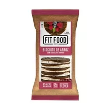 Biscoito De Arroz Com Chocolate Amargo 70g Fit Food Kit 6 Un