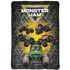 Monster Jam Mj Vida - Manta De Forro Polar Párr Niños (59,1 