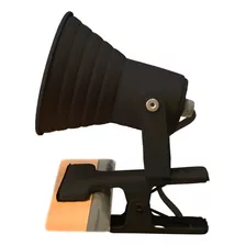 Spot Pinza Flexible Velador Apto Led Negro Lumipack