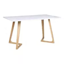 Mesa Comedor Escandinava Eames Madera Patas Irregulares 1,40