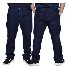 Par 2 Calça Jeans Lycra Masculina Tamanho Especial 58 Ao 62